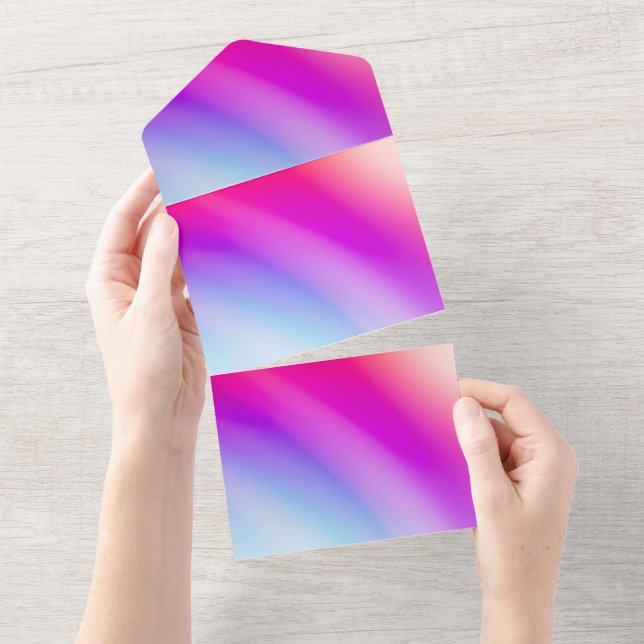 Karte für Einladungen in fester Farbe (Abreißen)