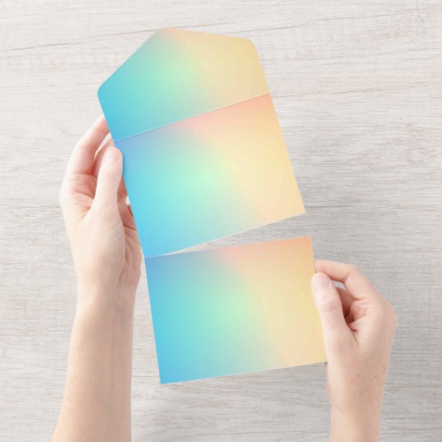 Karte für Einladungen in fester Farbe (Abreißen)