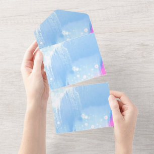 Karte für Einladungen in fester Farbe