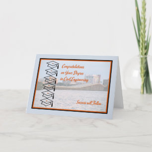 Karte für Grad in der zivilen Technik