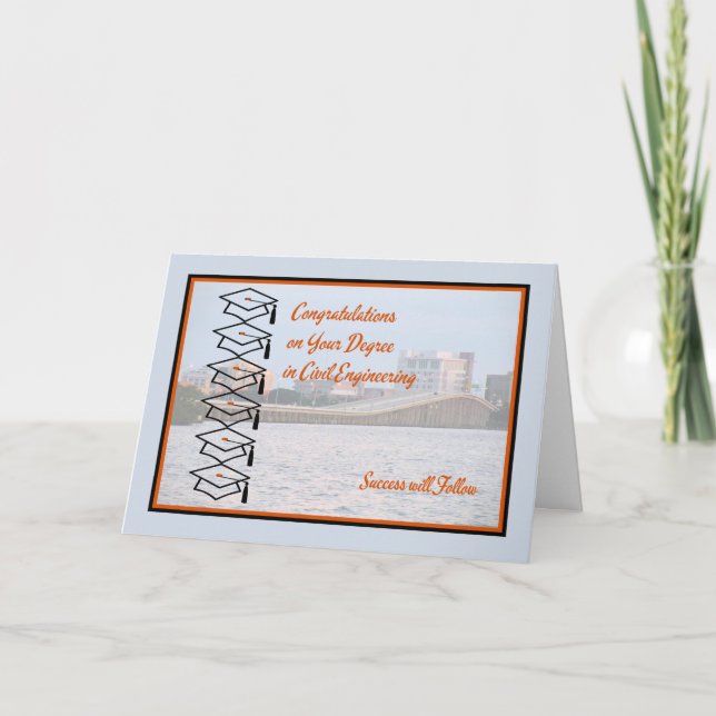 Karte für Grad in der zivilen Technik (Vorderseite)