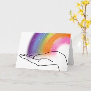 Karte für gute Besserung mit Licht und Liebe