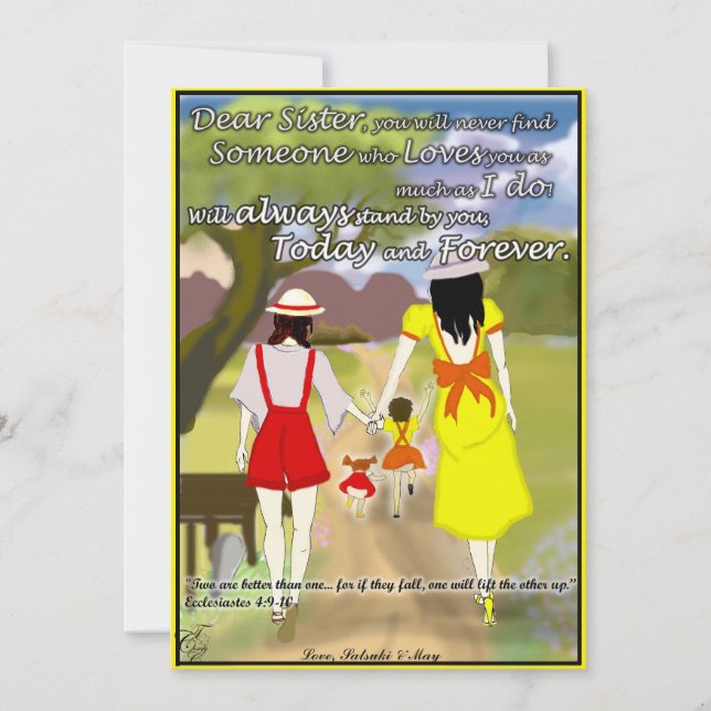 Karte für Ihr Register (Vorderseite)