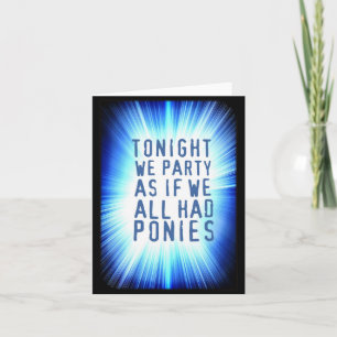 KARTE FÜR JEDEN ANLASS.  Außer Beerdigungen, Prob