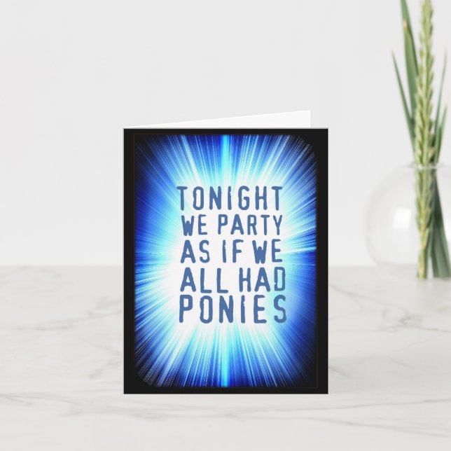 KARTE FÜR JEDER ANLASS. Außer Beerdigungen, Prob (Vorderseite)