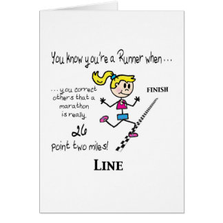 Karte für Marathon-Läufer