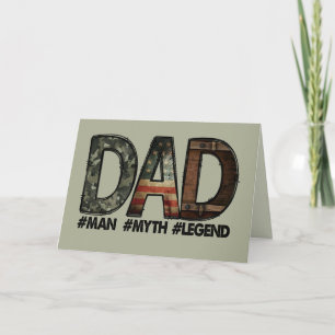Karte für Papa; Geburtstag; Vatertag; Tarnmuster;