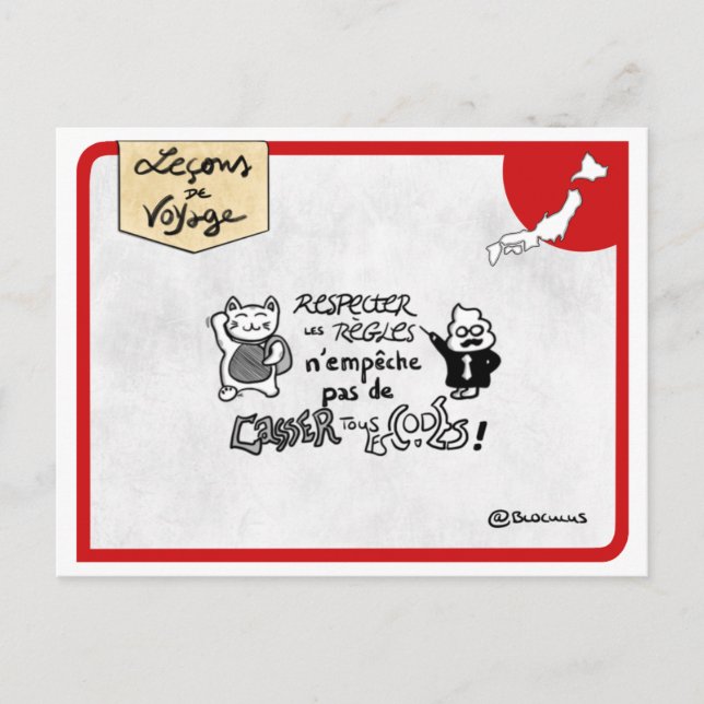 Karte für Reisestunden: Japanischer Hack (Vorderseite)