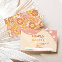 Karte für Retro-Groovy-Windeln