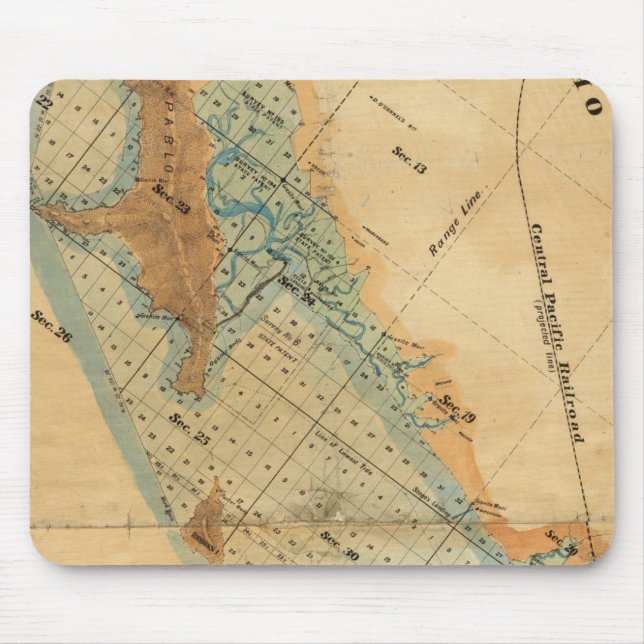 Karte für Salzmoore und Gezeitengebiete Mousepad (Vorne)