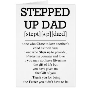 Karte für Step-Vater, Step Up Vater
