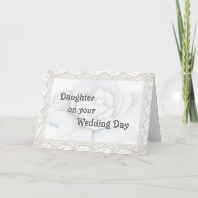 Karte für Tochter am Hochzeitstag (Vorderseite)