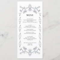 Karte für Vintage Blumenbezierungen