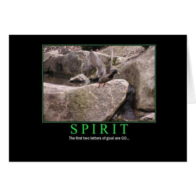 Karte: Geist - Fliege - Ziel: GEHEN Sie! (Vorderseite (Horizontal))