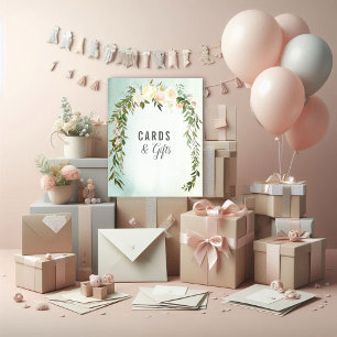 Karte & Geschenke Grüne Weiße Rose Baby Sprinkle S Poster