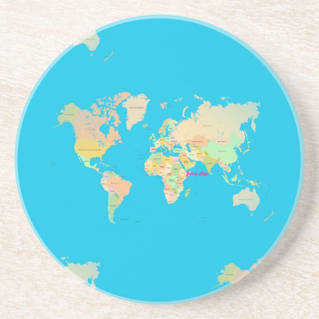 Karte Getränkeuntersetzer (Vorne)