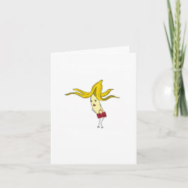 Karte, glamouröse Bananenkarte. Lustige Karte