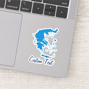 Karte Griechenlands Aufkleber