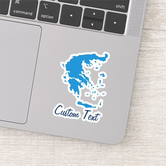 Karte Griechenlands Aufkleber (Detail)