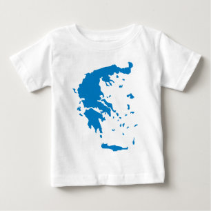 Karte Griechenlands Baby T-shirt