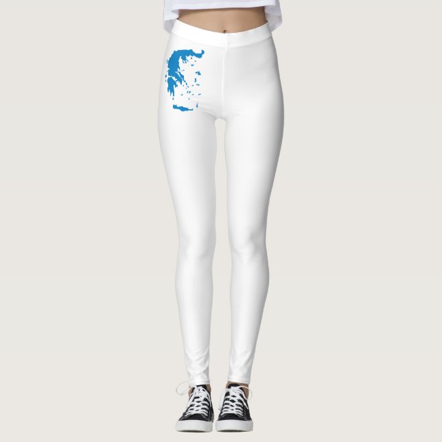Karte Griechenlands Leggings (Vorderseite)