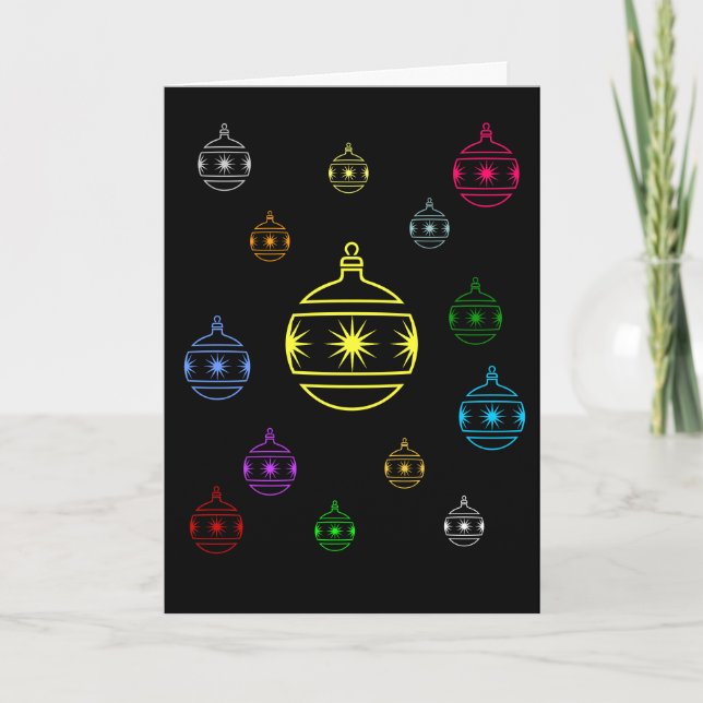 Karte - Gruß - Urlaubshäuser Ornamente (Vorderseite)