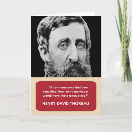 Karte Henry David Thoreau Anti--Valentinsgrüße