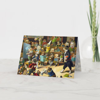 Karte: Hundeschule durch Louis Wain Karte