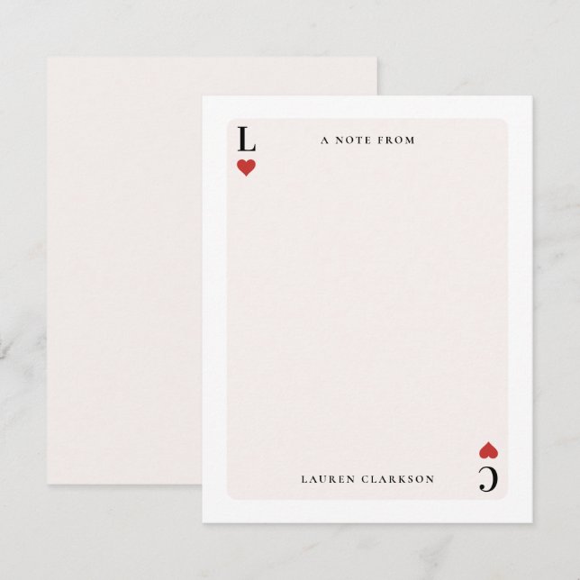 Karte Inspiriert Stationierungsmerkkarte (Vorne/Hinten)