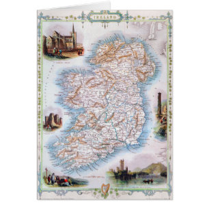 Karte: Irland, 1851