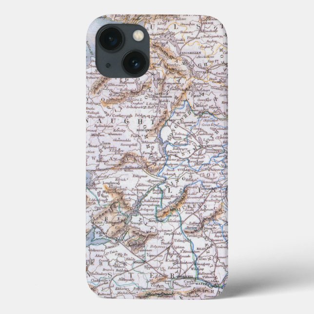 Karte: Irland, 1851 Case-Mate iPhone Hülle (Rückseite)