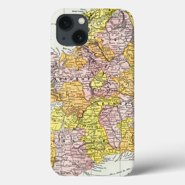 KARTE: IRLAND, c1890 Case-Mate iPhone Hülle (Rückseite)