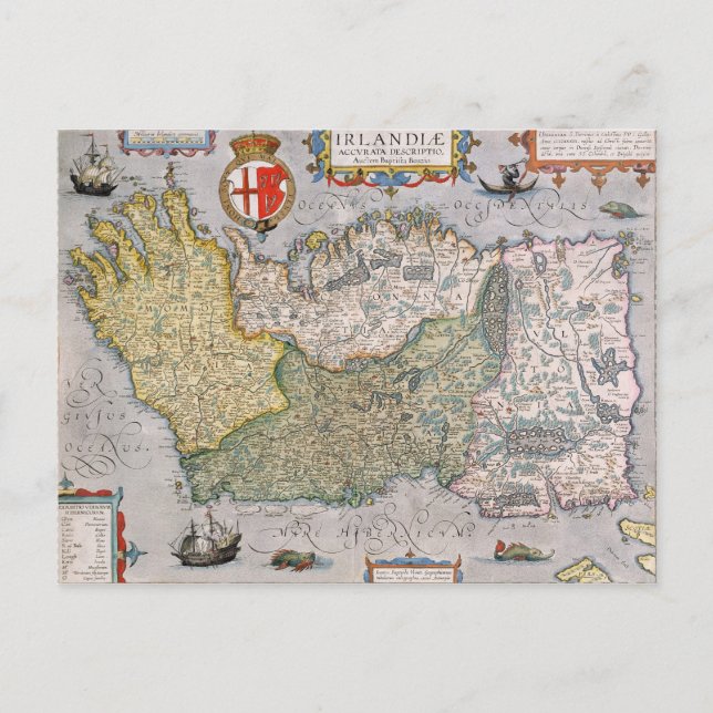 Karte Irlands (Vorderseite)