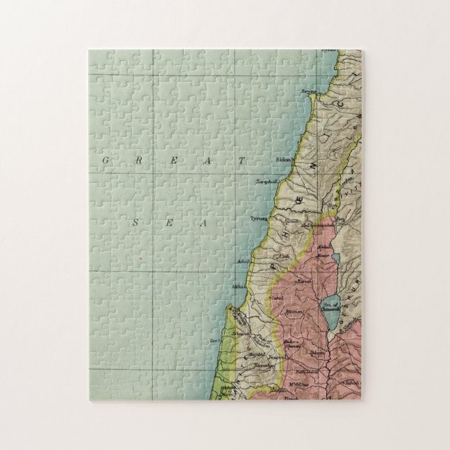 Karte Israels Puzzle (Vertikal)