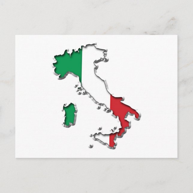 Karte Italiens (Vorderseite)