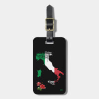 *~* Karte Italiens Italienische Flagge Italienisch