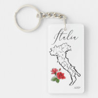 *~* Karte Italiens Italienische Rose