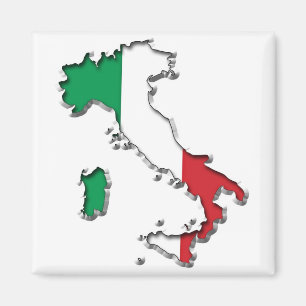 Karte Italiens Magnet