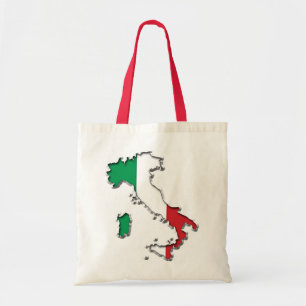 Karte Italiens Tragetasche