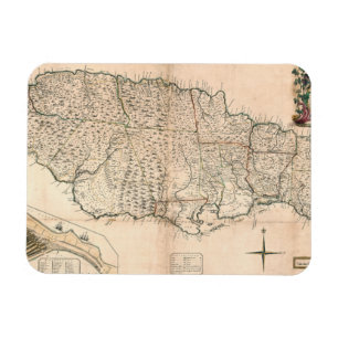 KARTE: JAMAIKA, 1755 2 MAGNET