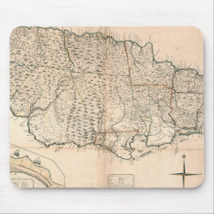 KARTE: JAMAIKA, 1755 2 MOUSEPAD