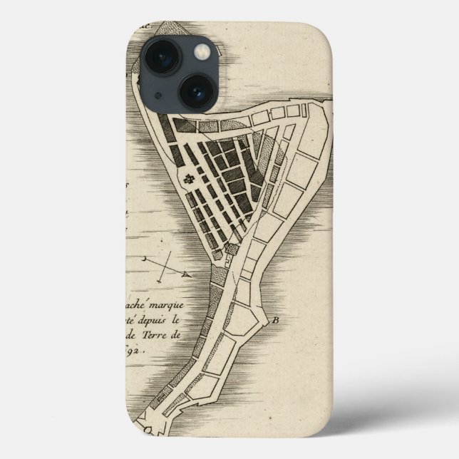 KARTE: JAMAIKA, 1755 Case-Mate iPhone HÜLLE (Rückseite)
