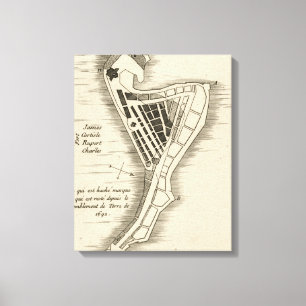 KARTE: JAMAIKA, 1755 LEINWANDDRUCK