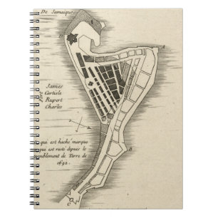 KARTE: JAMAIKA, 1755 NOTIZBLOCK