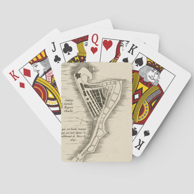 KARTE: JAMAIKA, 1755 SPIELKARTEN (Rückseite)