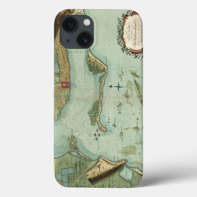 KARTE: JAMAIKA, 1756 Case-Mate iPhone HÜLLE (Rückseite)