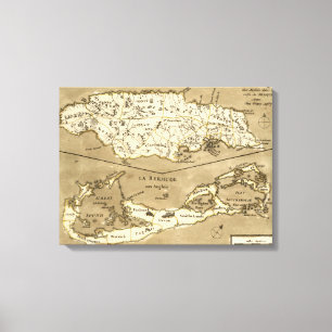 KARTE: JAMAIKA, 1767 LEINWANDDRUCK