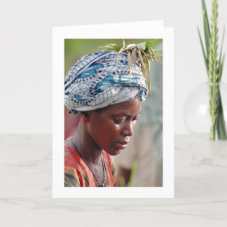 Karte, "junge Frauen-Sammeln-Reis " Karte