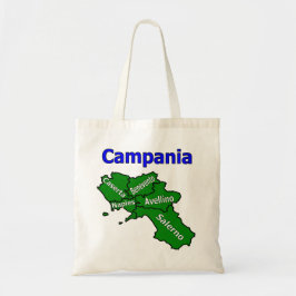 Karte Kampanien mit den Provinzen Tragetasche