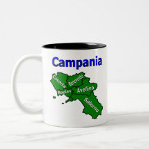 Karte Kampanien mit den Provinzen